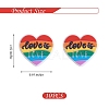 10Pcs Multi-color Love Silicone Beads JX655A-2