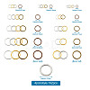 Craftdady Brass Linking Rings KK-CD0001-13-18