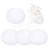 Imitation Hemp Round Fascinator Hat Base for Millinery AJEW-WH0472-45A-04-1