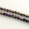 Electroplate Glass Bead Strands EGLA-R094-3mm-10-1