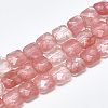 Cherry Quartz Glass Beads Strands G-S357-D01-14-1