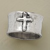 Cross Pattern Alloy Finger Rings FS-WG6D053-02-1