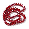 Opaque Solid Color Glass Bead Strands GLAA-D022-02-3