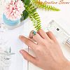 Tarnish Resistant Adjustable 304 Stainless Steel Finger Rings Components STAS-L193-P-20mm-3