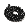 Natural Black Tourmaline Beads Strands G-K345-A04-01-3