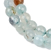 Natural Agate(Dyed & Heated) Beads Strands G-G079-A08-03-4