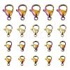 60Pcs 4 Style Ion Plating(IP) 304 Stainless Steel Lobster Claw Clasps STAS-LS0001-46MC-2