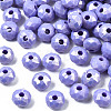 Spray Painted Acrylic Beads MACR-S280-03-4