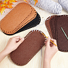   8Pcs 4 Colors Oval Felt Fabric DIY-PH0009-23-3