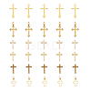 36Pcs 6 Style Long-Lasting Plated Brass Charms KK-FH0005-19-1