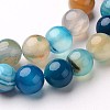 Natural Striped Agate/Banded Agate Beads Strands G-D845-01E-10mm-3