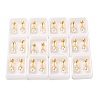 White Round Plastic Imitation Pearl Ear Fake Plugs EJEW-H105-20G-1