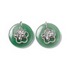 Natural Green Aventurine Pendants G-P484-01P-25-3