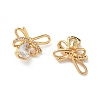 Brass Micro Pave Cubic Zirconia Pendants KK-Z136-58G-03-2
