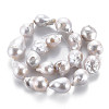 Natural Baroque Pearl Keshi Pearl Beads Strands PEAR-S019-04C-3