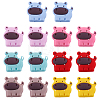  14Pcs 7 Colors Cattle Silicone Beads SIL-TA0001-55-1