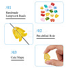 16Pcs 8 Styles Marine Theme Glass Enamel Beads LAMP-TA0002-31-5