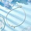 Brass Micro Pave Grade AAA Cubic Zirconia Letter Pendant Necklaces NJEW-JN04771-07-2