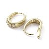 Brass with Cubic Zirconia Hopp Earrings EJEW-Q811-31G-2