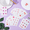 Flower Pattern Removable Temporary Water Proof Tattoos Paper Stickers AJEW-WH0413-03A-4