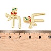 Brass Enamel Pendants KK-C170-13G-A-3