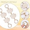Alloy Enamel Cat Link Chains for Purse Chains PURS-WH0001-40-6
