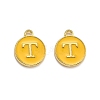 Golden Plated Alloy Enamel Charms ENAM-Q437-13T-1
