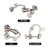 Brass Screw Clip Earring Converter EC143-NF-3