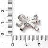 Rack Plating Brass Micro Pave Clear Cubic Zirconia Pendants KK-H463-09P-3