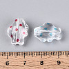 Printed Transparent Acrylic Beads TACR-T029-11M-4