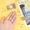 80Pcs 2 Size 201 Stainless Steel Cord Ends STAS-DC0010-93-3