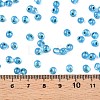 6/0 Baking Paint Transparent Fringe Glass Seed Beads SEED-N006-06L-4