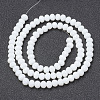 Opaque Solid Color Imitation Jade Glass Beads Strands EGLA-A044-P8mm-D01-2