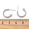 201 Stainless Steel Stud Earring STAS-C117-06A-P-3