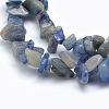 Dyed & Heated Natural Blue Aventurine Beads Strands G-P332-15-2