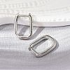 Brass Huggie Hoop Earrings EJEW-L234-61-P-2