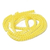 Baking Paint Imitation Jade Glass Round Bead Strands DGLA-Q021-4mm-24-4