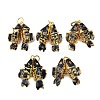 Brass Cloisonne Pendants KK-P251-A01-G-09-1