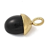Dyed Black Synthetic Turquoise Pendants STAS-L277-07G-02-2