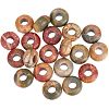  Natural Picasso Jasper European Large Hole Beads G-NB0003-72A-01-1