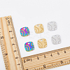 18Pcs 3 Colors 304 Stainless Steel Pendant Rhinestone Settings STAS-DC0014-13-3