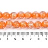 Handmade Gold Foil Lampwork Beads Strands LAMP-Q002-01F-4