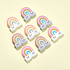 CHGCRAFT 6pcs 3 colors Silicone Beads SIL-CA0001-25-4