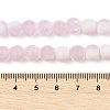 Frosted Crackle Glass Beads Strands GLAA-U001-6mm-M03-4