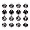 Platinum Plated Alloy Charms X-ENAM-S118-02S-P-2