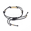 Adjustable Nylon Thread Braided Bead Bracelets BJEW-JB05045-01-3