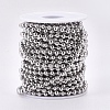Tarnish Resistant 304 Stainless Steel Ball Chains CHS-A002B-4.0mm-3