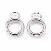 Alloy Key Clasps PALLOY-WH0058-01P-2