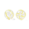 Transparent Glass Enamel Beads GLAA-G084-01B-1