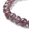 Natural Amethyst Beaded Stretch Bracelets BJEW-D446-B-47-3